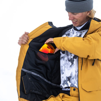 Куртка сноубордическая мужская Horsefeathers PEARL JACKET (amber gold) от магазина Адреналин