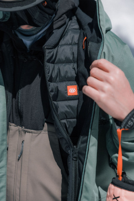 Сноубордическая куртка 686 MNS SMARTY 3-IN-1 FORM JACKET CYPRESS GREEN COLORBLOCK от магазина Адреналин