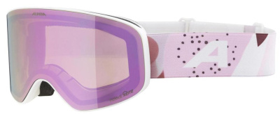 Очки горнолыжные Alpina Fernie White-Rose Matt/Q-Lite Rose S2