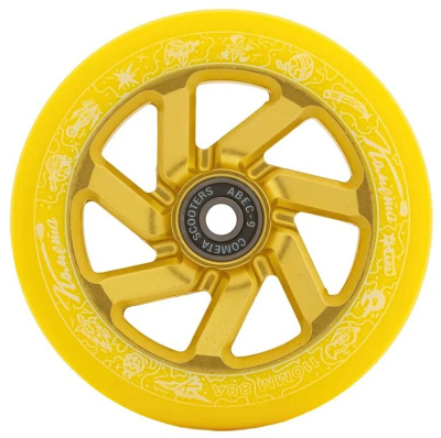 Колесо для ТРЮКОВОГО самоката Комета 110*24мм Вортекс Желтый / Желтый