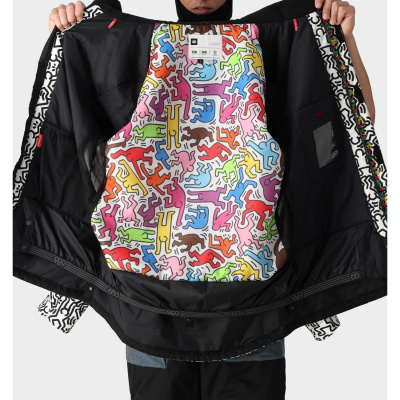 Куртка сноубордическая 686 SPCTRA KEITH HARING INS JKT KEITH HARING WHITE COLORBLOCK, от магазина Адреналин