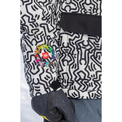 Куртка сноубордическая 686 SPCTRA KEITH HARING INS JKT KEITH HARING WHITE COLORBLOCK, от магазина Адреналин