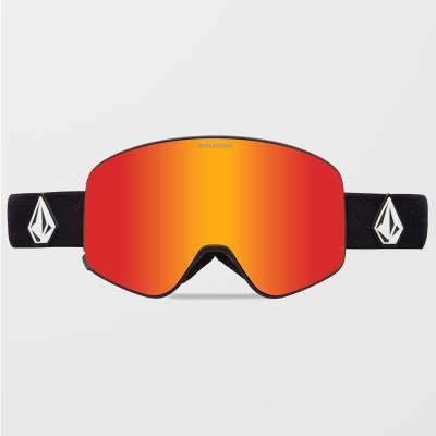 Очки горнолыжные со сменной линзой VOLCOM ODYSSEY MATTE BLACK RED CHROME lens/YELLOW bonus lens от магазина Адреналин