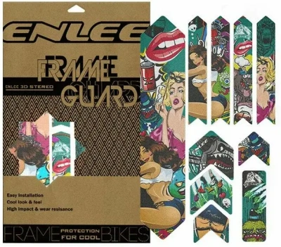 Набор защитных наклеек для рамы Enlee FG-20 Color, высокопрочная ПВХ плёнка, принт ''цвет''