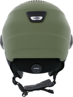 Горнолыжный шлем с визором Alpina Alto Q-Lite Black Matt  (Gold Mirror) от магазина Адреналин